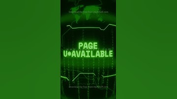 PAGE UNAVAILABLE   Retro CRT green screen glitch text animation