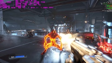 Doom [2160p+ ultra + OpenGL] Test scene [7700k 5Ghz + GTX1080]