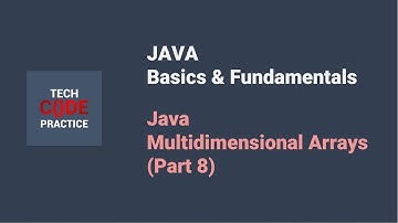 (2024 Class - Batch A) Java for Beginners - Multidimensional Arrays - Part 8