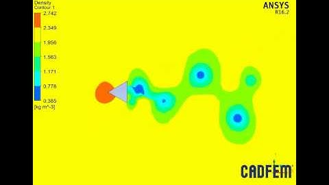 Shock wave over a wedge