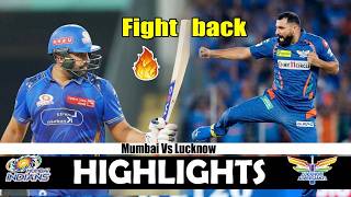 Mumbai Indians Vs Lucknow Super Giants IPL Match 47 Highlights 2026 | MI Vs LSG screenshot 4