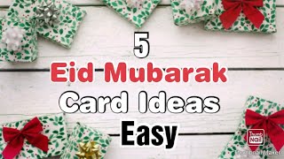 5 Easy And Beautiful Greeting Cards For Eid During Quarantine | Eid Mubarak Gifts | Eid Cards 2020