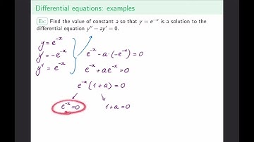 Math 118, lecture 5: two basic solutions to DEs