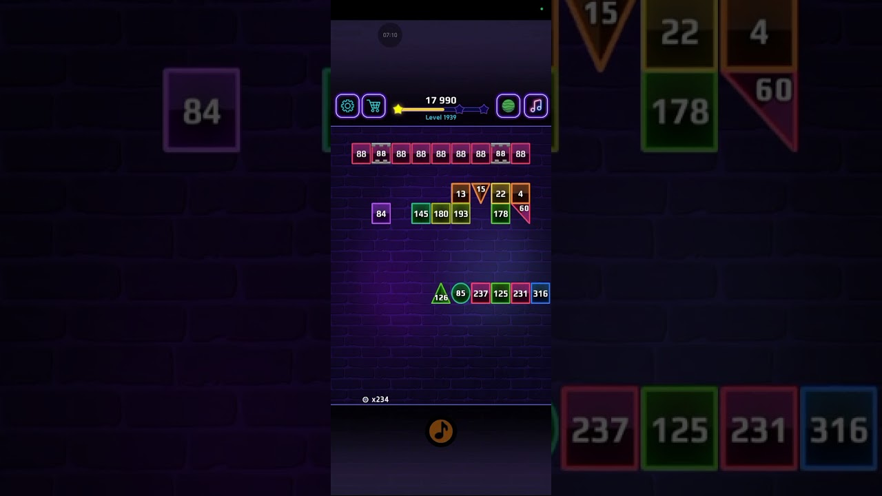 Music Brick Breaker - level 1939