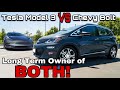 Chevy Bolt vs Tesla Model 3:  Which is the BEST EV?  Long-Term OWNER’S Comparison