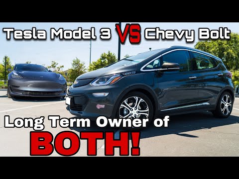 Chevy Bolt vs Tesla Model 3:  Which is the BEST EV?  Long-Term OWNER’S Comparison