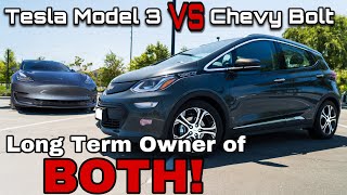 Chevy Bolt vs Tesla Model 3: Which is the BEST EV? Long-Term OWNER’S Comparison