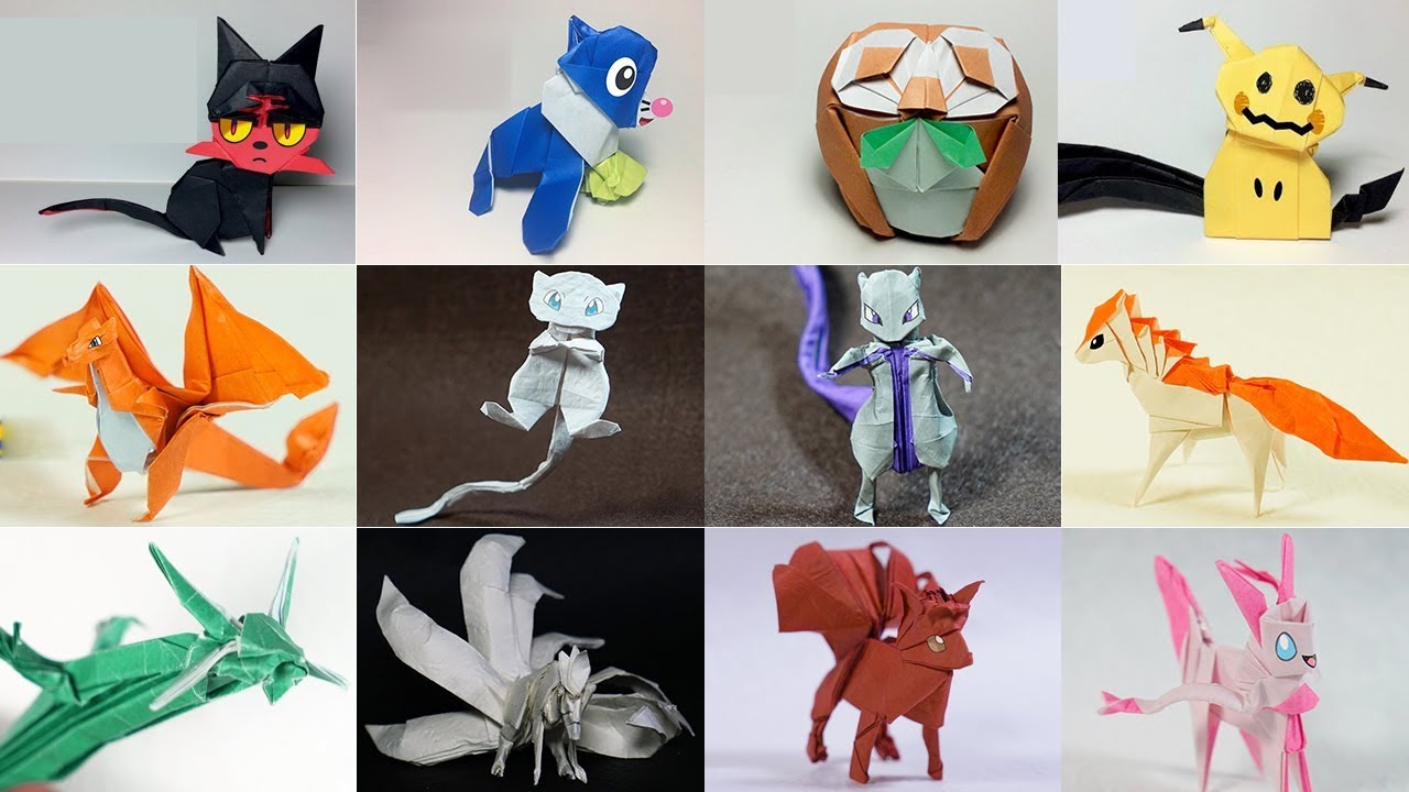 Top 50 Origami Pokemon 2017 Henry Pham And Paper Ph2 Youtube