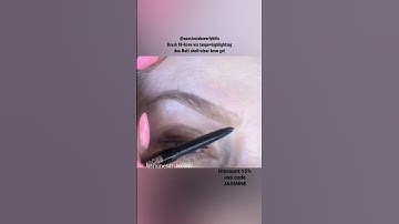 Measure first to extend the brow! #browtips #browsecrets Music: You & MeMusician: @iksonmusic