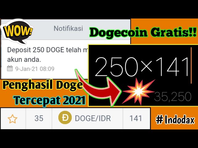 Dogecoin Gratis Situs Penghasil Doge Gratis Tercepat 2021 Youtube