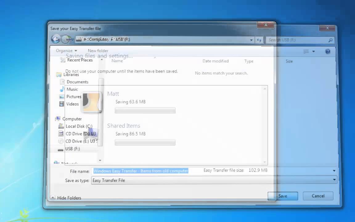 How To Move Files And Settings From One Computer To Another YouTube