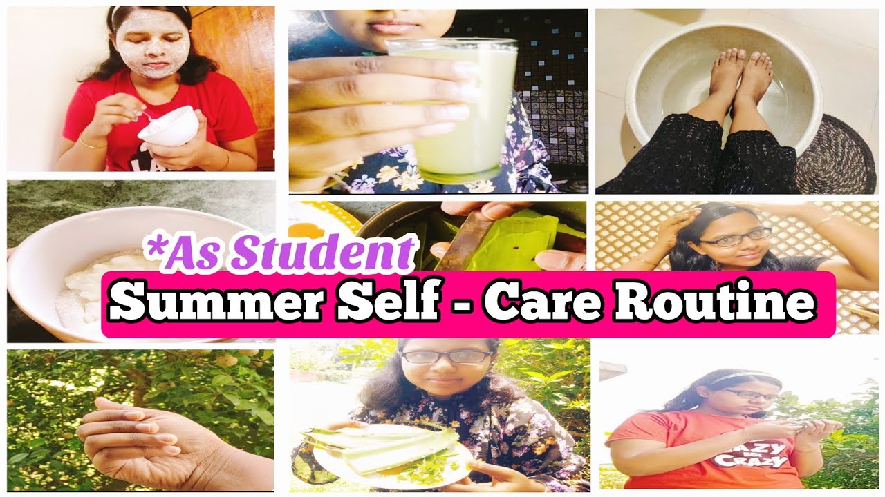 My Summer Self- Care Routine 🌞🌿💁‍♀️| Tips for Girl students 