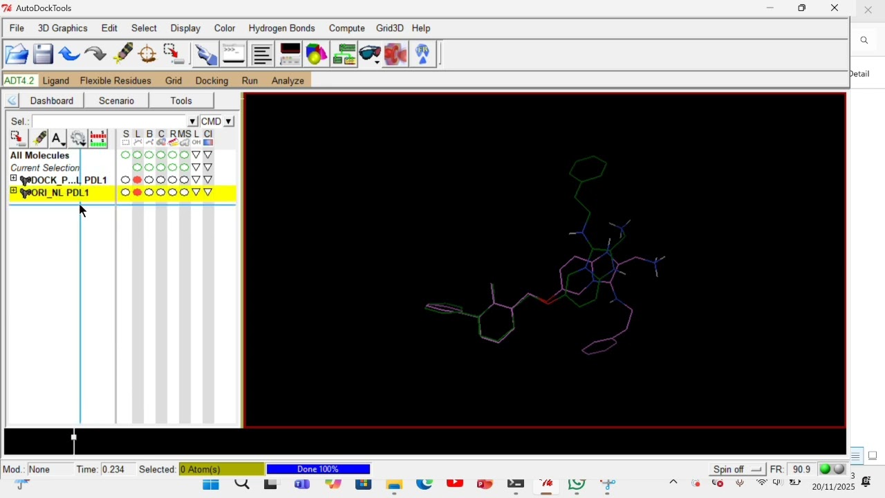 Validasi RMSD Docking di AutoDock Tools