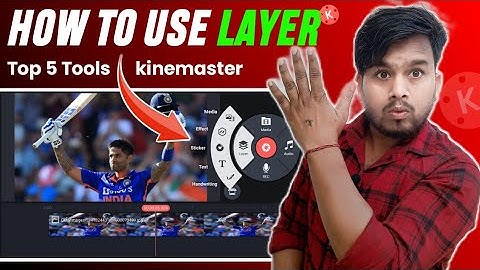 How to use layer option in kinemaster l kinemaster me layer Kaise use Karen