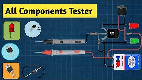 All Components Tester | Transistor, Mosfet, IGBT, Capacitor and Diode Tester | Continuity Tester