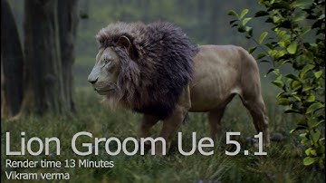 unreal engine 5 hair, lion groom unreal engine.