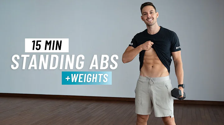 15 MIN STANDING ABS WORKOUT - With Weights - Six Pack At Home
