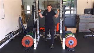 BB Split Squat to Pins