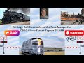 "Spectacle: Pere Marquette Pulls Milw Rd Cars &amp; Silver Streak Zephyr E5 A&amp;B Pulls Burlington Cars!"