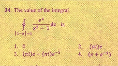 CSIR NET June 2018 Q.no 34 Part-B Booklet A |Complex Analysis | Cauchy integral formula