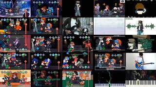 Fnf Headache But Its A Mashup 25 Versions.