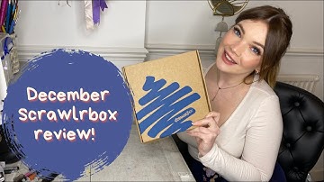 December Scrawlrbox unboxing | is it worth it?| art subscription box opening | art supply haul