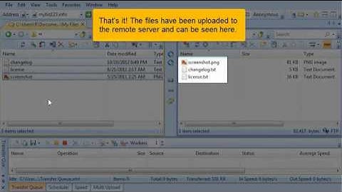 Uploading files using SmartFTP