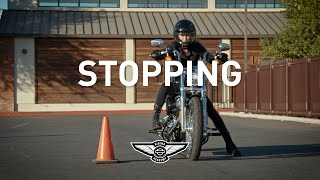 How To Come to a Stop on a Motorcycle | HarleyDavidson Riding Academy