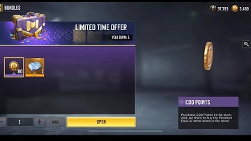 Lets try our luck today | crates opening | codm | special offer