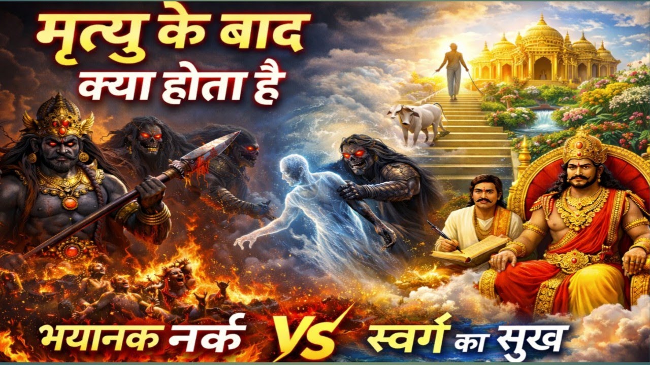 मृत्यु के बाद आत्मा की रहस्यमयी यात्रा | स्वर्ग या नर्क का सच?#मृत्यु_के_बाद#स्वर्ग#नर्क#आत्मा#धर्म