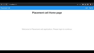 Placement Cell Application using Node.js