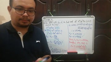 STPM MATHEMATICS T SEMESTER 2 - Numerical Methods - Part 12 (Newton Raphson Method 4)