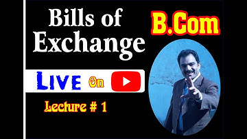Live Session on Bills of Exchange | B.Com 1 | Sir Sami Ullah | Mentorz Life Changers