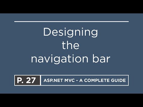 27. Designing the navigation bar | ASP.NET MVC