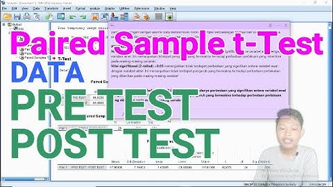 Paired sample t-test data pre test dan post test
