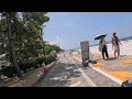 マーブルビーチを、自転車カメラで