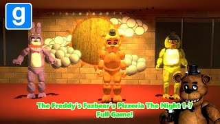 Freddy Fazbear's Pizzeria Fnaf Map Full Game Night 1-7 (Gmod)
