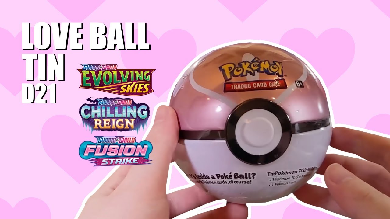 【新品未開封】Love Ball Tin シュリンク付き Opening a Pokémon TCG Love Ball Tin (D21) - YouTube