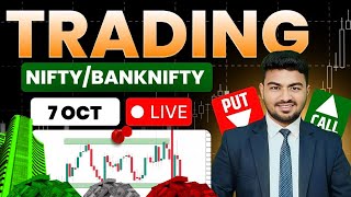 🔴 07 Oct LIVE Options Trading Today Nifty 50, Bank Nifty &amp; SENSEX | Intraday Scalping #livetrading