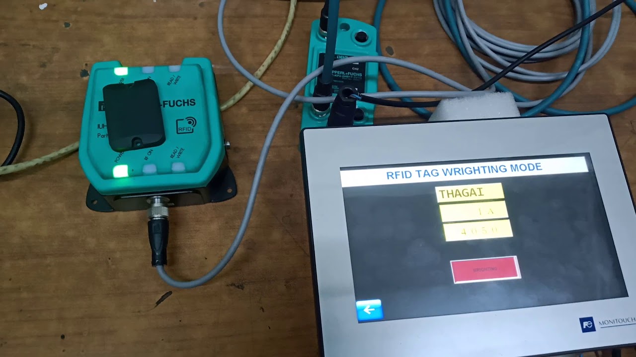 PEPPERL+FUCHS RFID CONTROLLER COMMUNICATE WITH MONITOUCH(FUJI HMI) BY ...