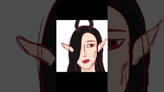 Sketching my oc Morthil 🖤 #oc #ocart #fantasyoc #fantasy #art #sketch