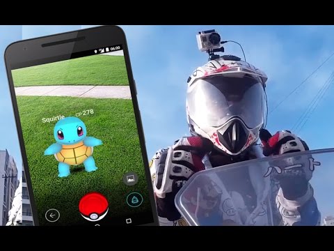 Pokemon Go on Motorcycle - INDIA | Catching Pikachu First