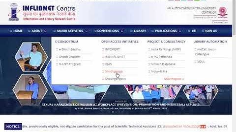 Inflibnet Website Explenatory Video