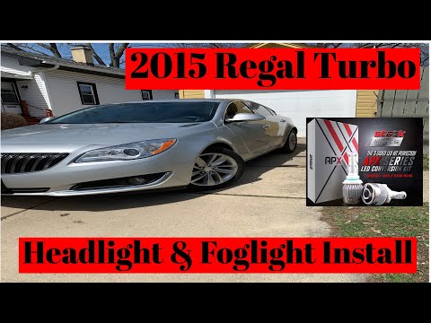 2015 Buick Regal Turbo Led Headlights and Foglight Install!!!!