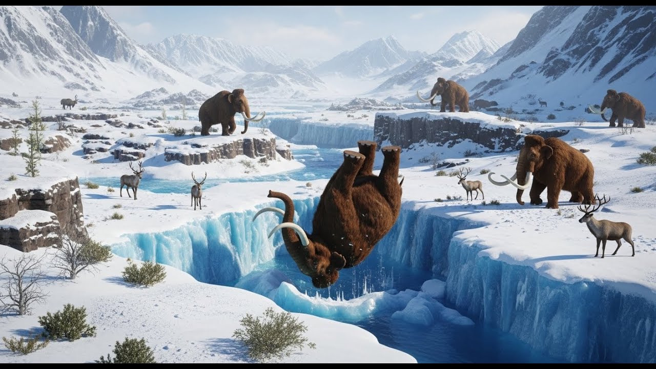 Жизнь миллионы лет назад | Ловля мамонта в ледниковый период | Инженерные решения