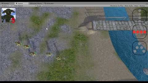 My Unity project (elements of a strategy game) - first video