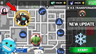 New Update Ice Transformer In Rope Hero Vice Town Map