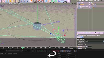 C4D Tutorial - Aligning a Camera to a Spline!