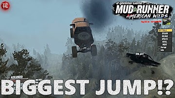 BIGGEST JUMP IN THE GAME!? SpinTires MudRunner Multiplayer Mods