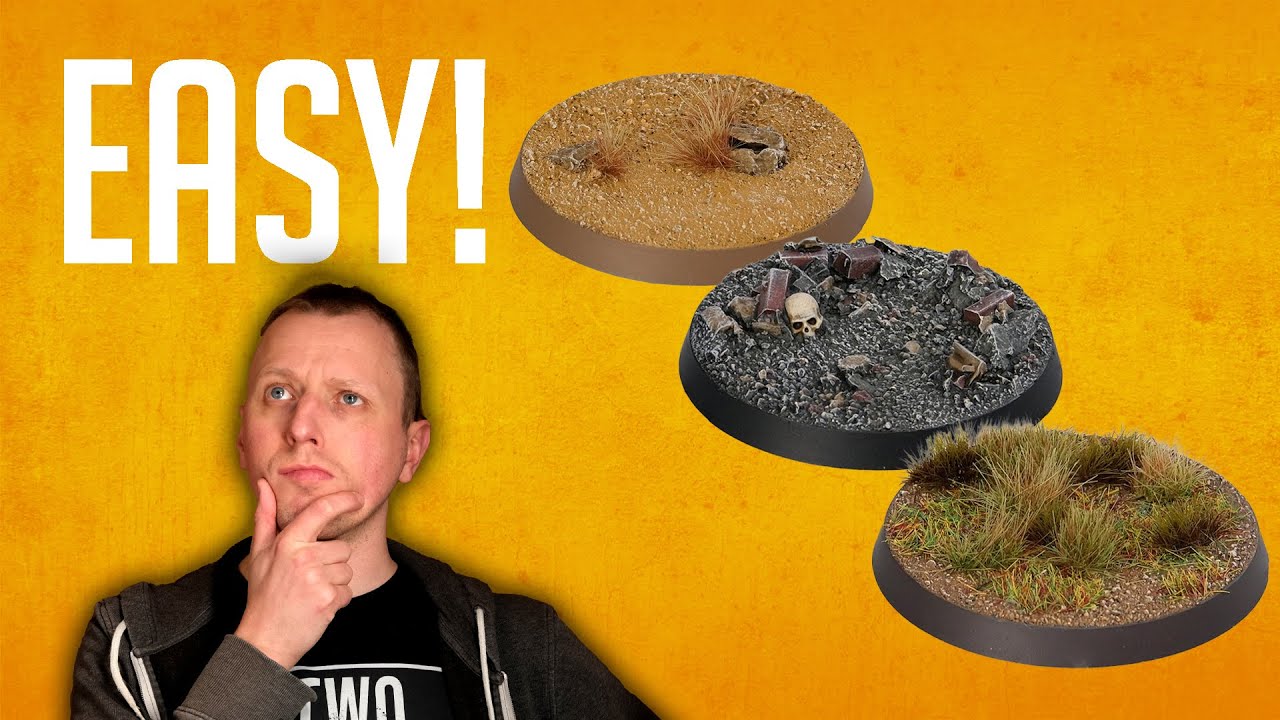 3 Easy to make Bases for your miniatures | Warhammer | Duncan Rhodes